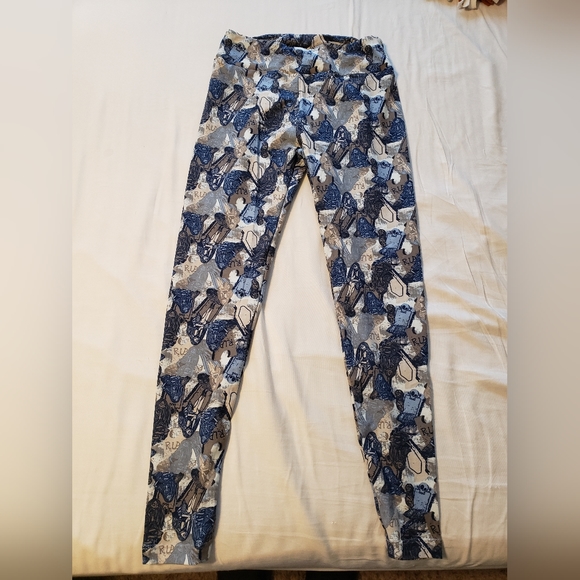 Lularoe OS Disney Jack & Sally NBC Leggings - Picture 2 of 6